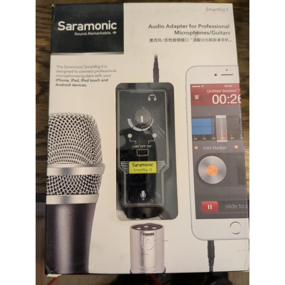 Saramonic SmartRig II Audio Adapter For Pro Microphones And Guitars